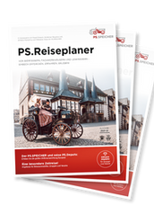 PS.Reiseplaner Broschüren: Historisches Auto, Reisetipps, PS.SPEICHER