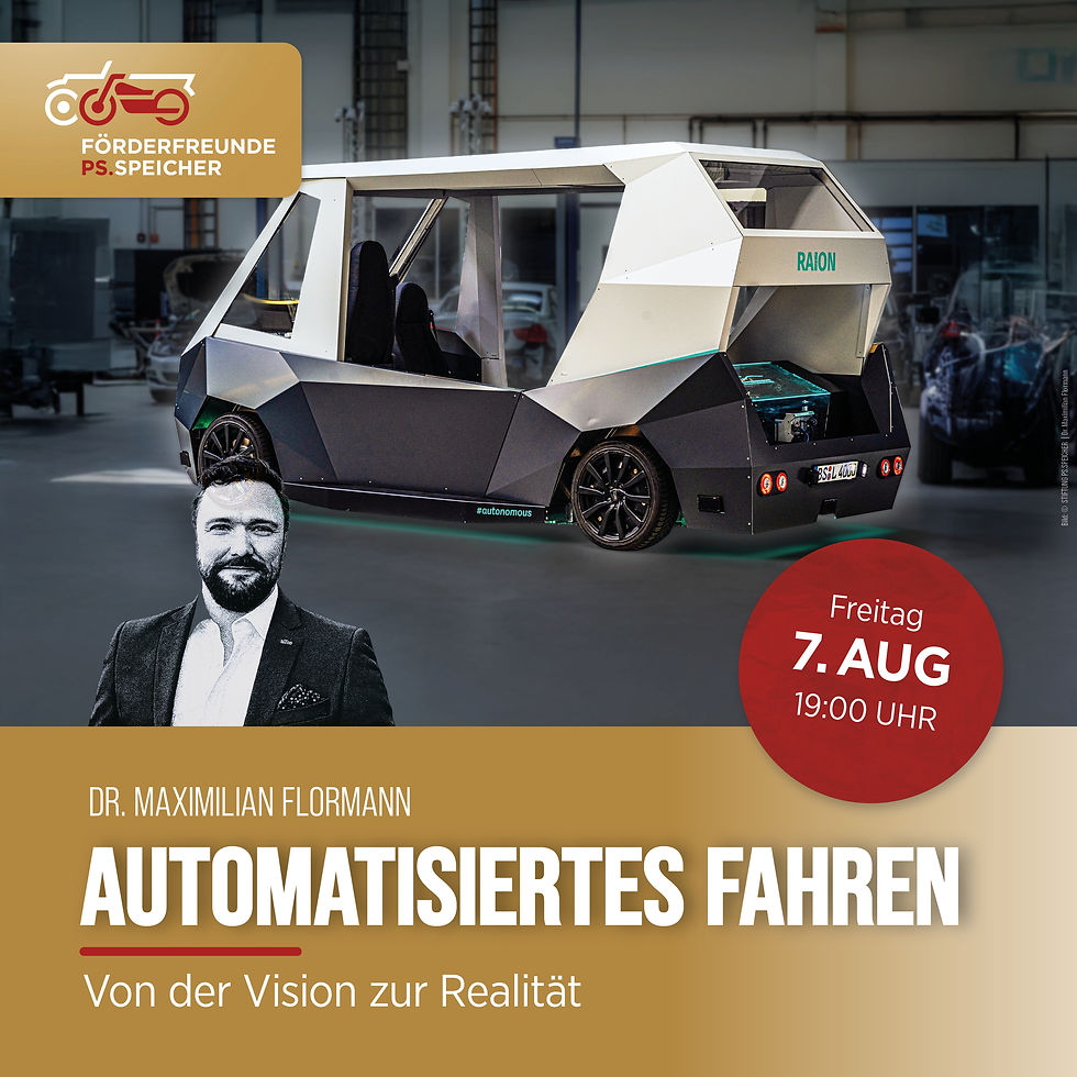 Dr. Maximilian Flormann: Automatisiertes Fahren – Von der Vision zur Realität Vortrag
