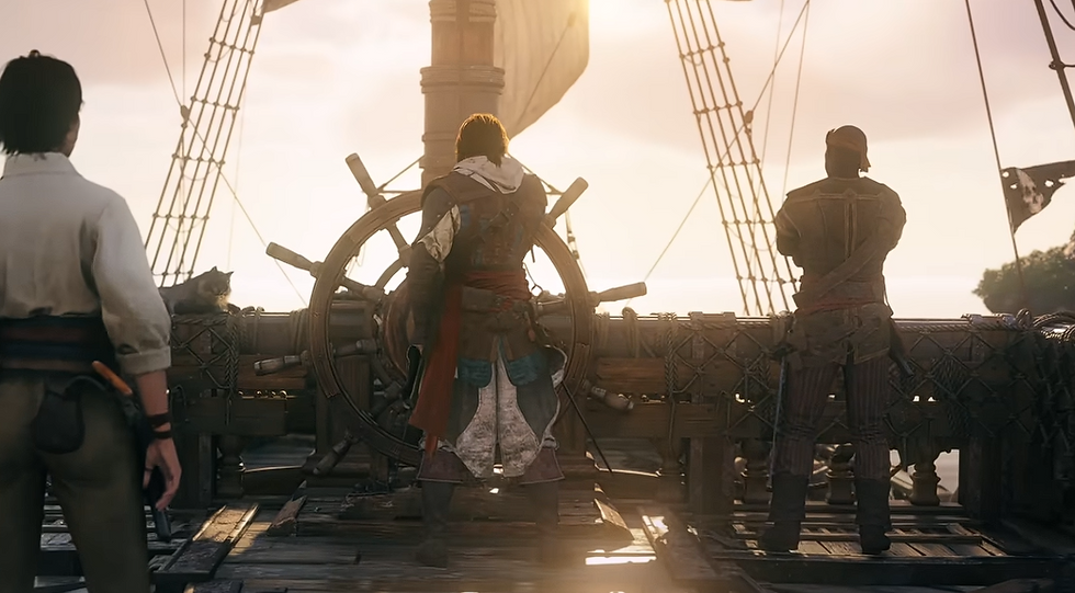 Assassin’s Creed Black Flag Resynced official trailer screenshot showing Edward Kenway