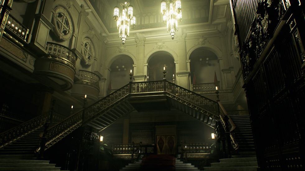 Rockfort Island building artwark in resident evil veronica 2027
