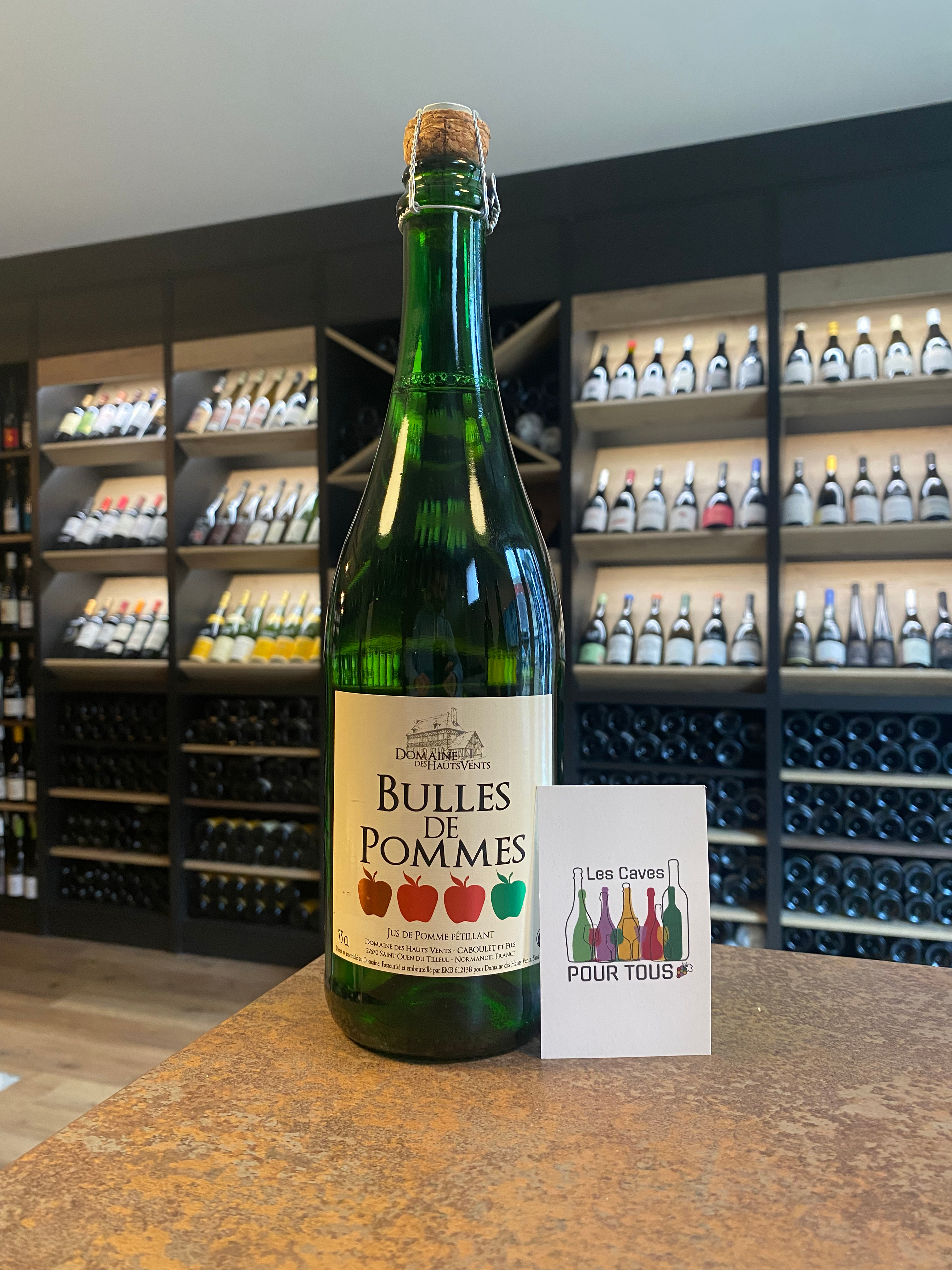 Jus de Pomme pétillant - Domaine des Hauts vents - Bulle de Pomme