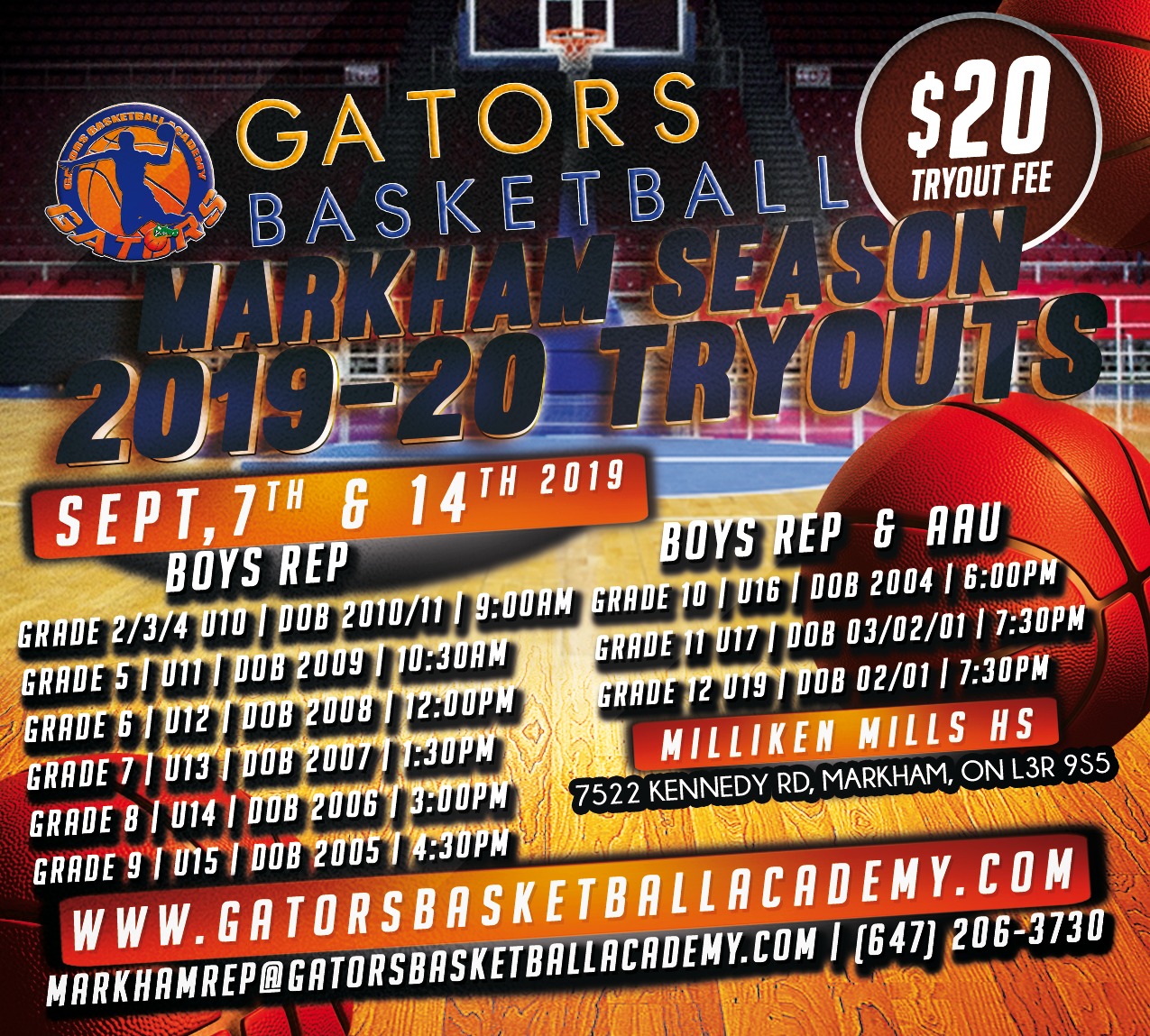 Gators Basketball Ontario GATORS BASKETBALL ACADEMY