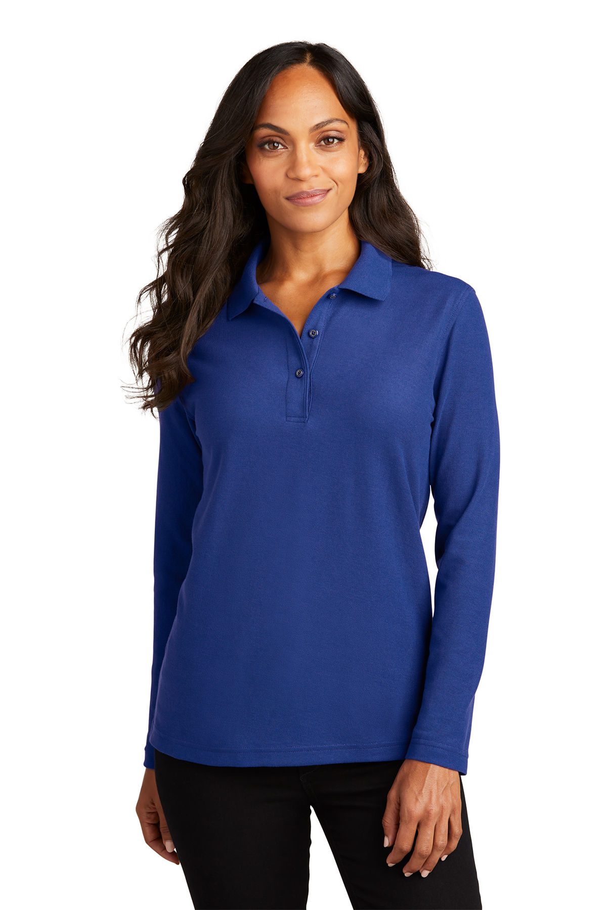 Port Authority® Ladies Silk Touch™ Long Sleeve Polo
