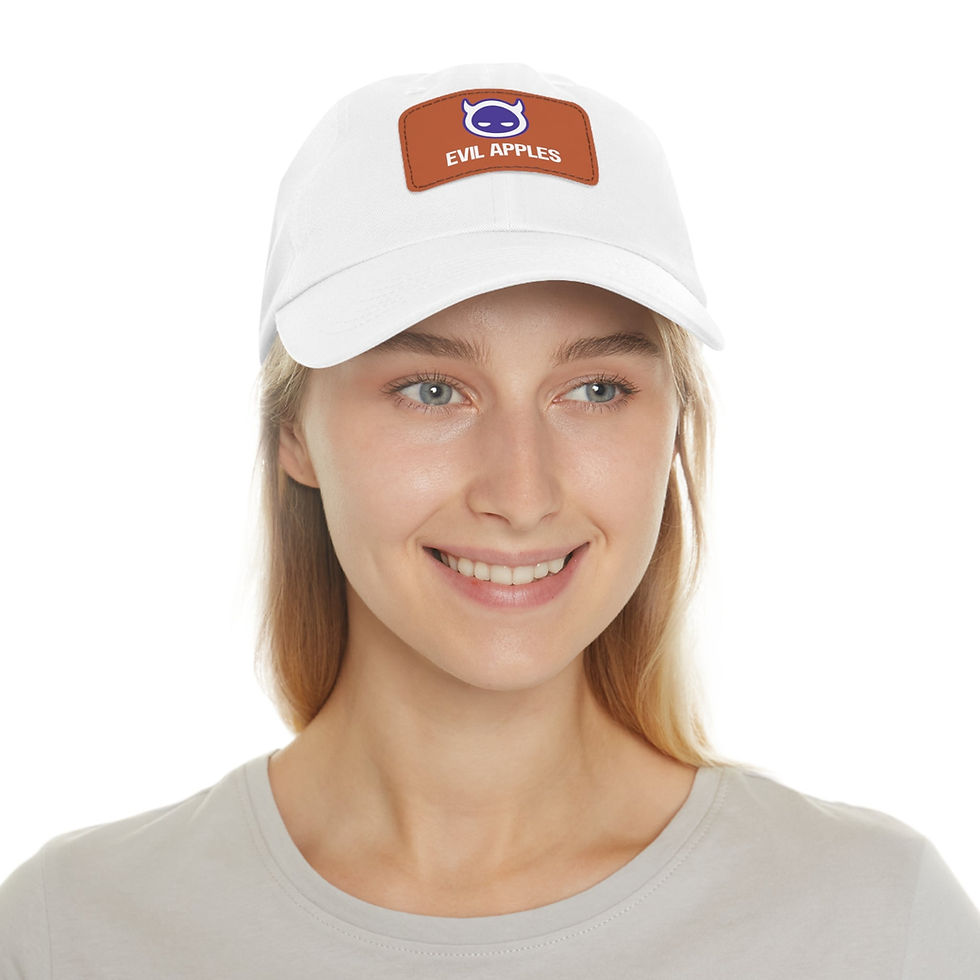 Thumbnail: Evil Apples OG Logo Hat with Leather Patch (Rectangle)
