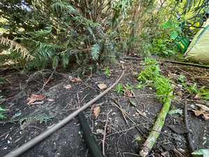 Installation of irrigation pipes