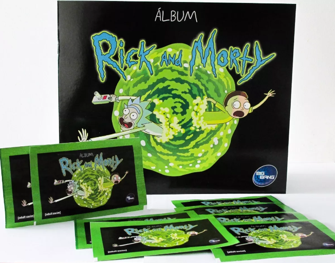 Set: Álbum Coleccionable Rick And Morty + 50 Sobres De Láminas