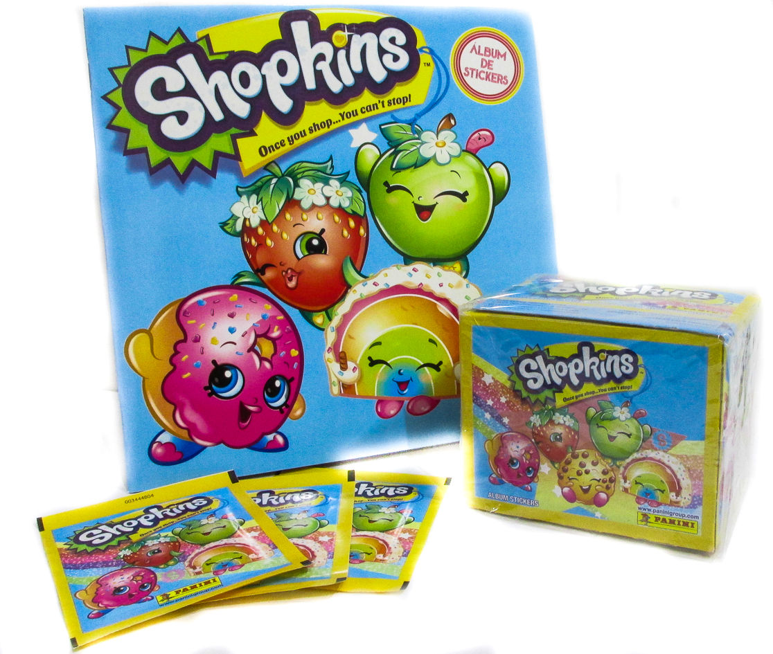Set: Álbum De Shopkins + 50 Sobres De Láminas - Panini.