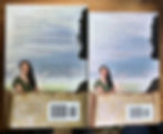 Two back of the book covers showing comparison of hardcover and paperback color tones