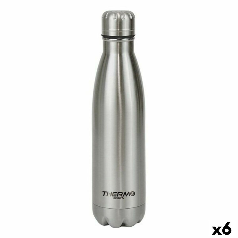 Thermosflasche ThermoSport 1 L Stahl (6 Stück)