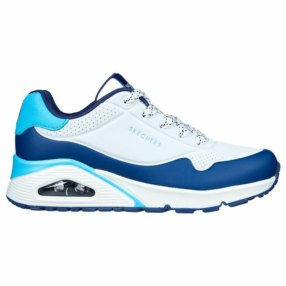Laufschuhe für Damen Skechers Blau Weiß Talla 36 (Restauriert A)
