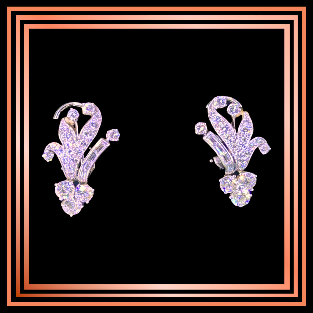 Platinum Edwardian Earrings