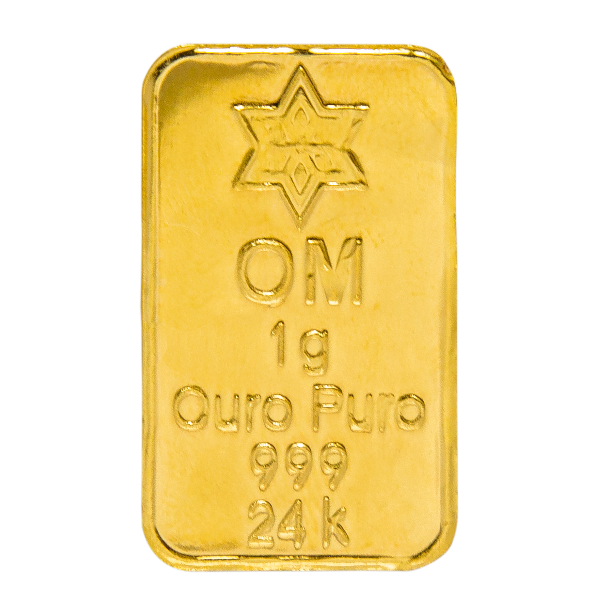 BARRA DE OURO 999 24K 1 GRAMA