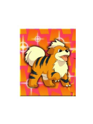 1999 Topps Merlin Pokemon Sticker Growlithe #181 - Series 1 Collection