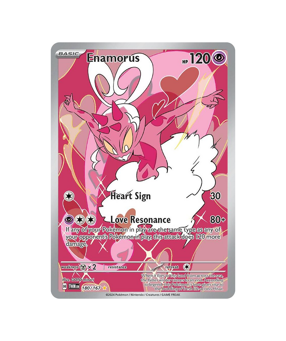 Enamorus Illustration Rare TWIM 180 -167 Twilight Masquerade Single Card