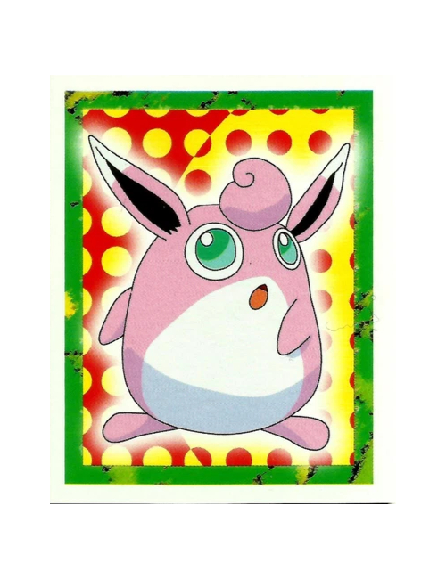 1999 Topps Merlin Pokemon Sticker Wigglytuff #40 - Series 1 Collection