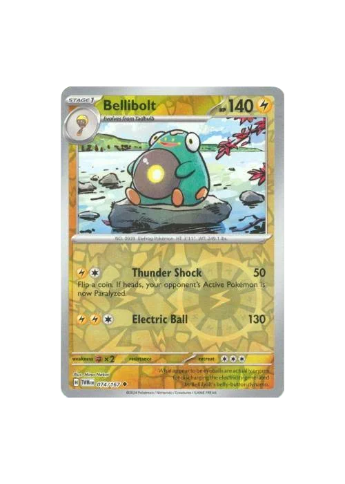Bellibolt Reverse Holo TWIM 074-167 Twilight Masquerade Single Card