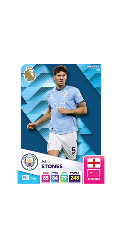 Panini Adrenalyn XL English Premier League Single - STONES - 230