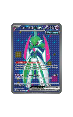 Iron Valiant EX Ultra Rare Full Art PAR 225-182 Paradox Rift Single Card