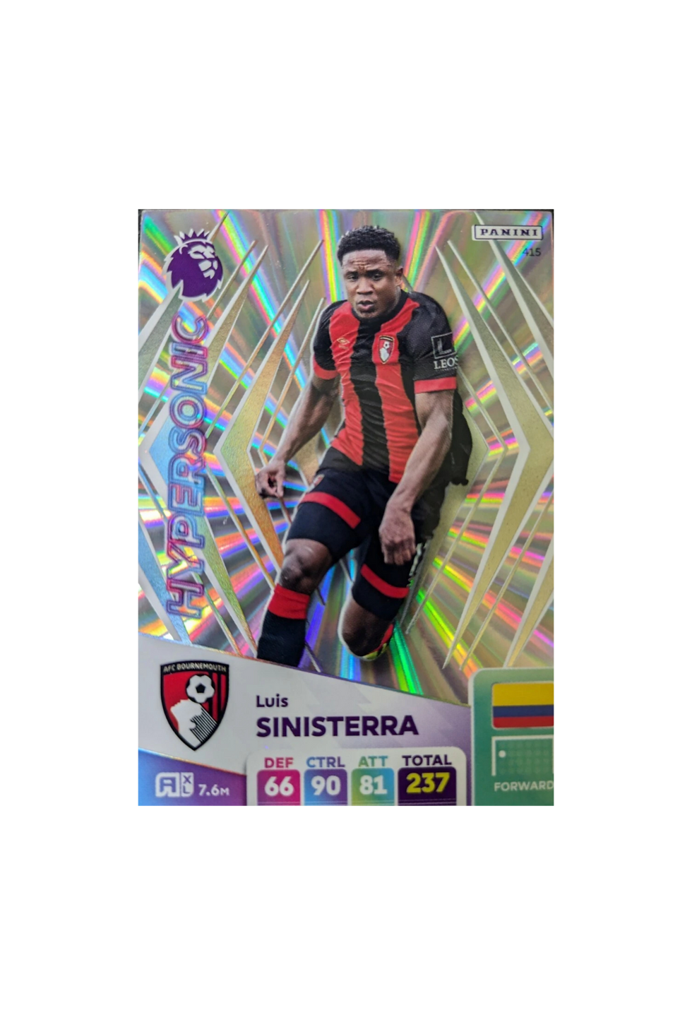 Panini Adrenalyn XL English Premier League Single - HYPERSONIC - Sinisterra 415