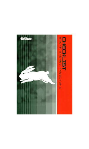 2025 NRL Traders Rabbitohs Checklist Base 109 Single Card