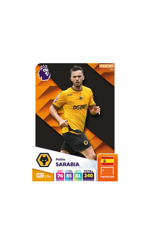 Panini Adrenalyn XL English Premier League Single - SARABIA - 364