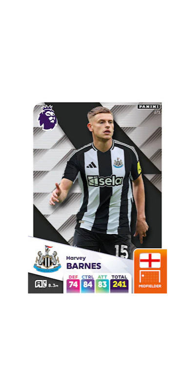 Panini Adrenalyn XL English Premier League Single - BARNES - 271