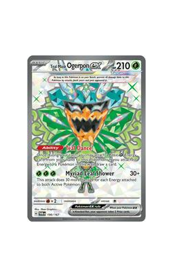 Teal Mask Ogerpon EX Full Art Ultra Rare TWM 190-167 Twilight Masquerade