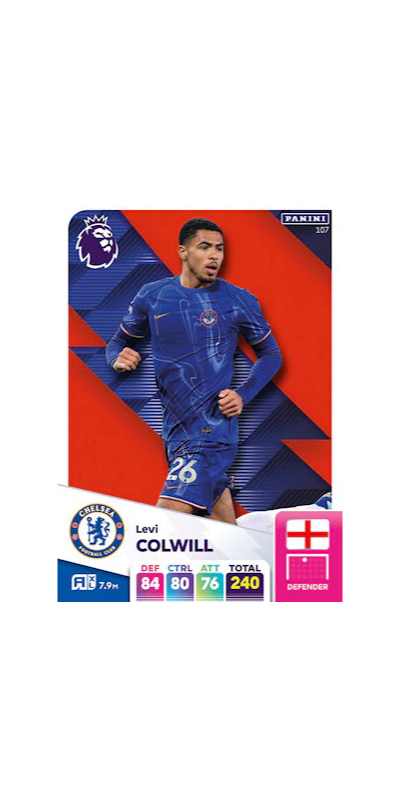 Panini Adrenalyn XL English Premier League Single - COLWILL - 107