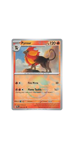 Pyroar Poke Ball Reverse Holo PRE 016-131 Prismatic Evolutions Single Card
