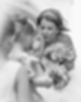 Natural photo of bride and her daughters