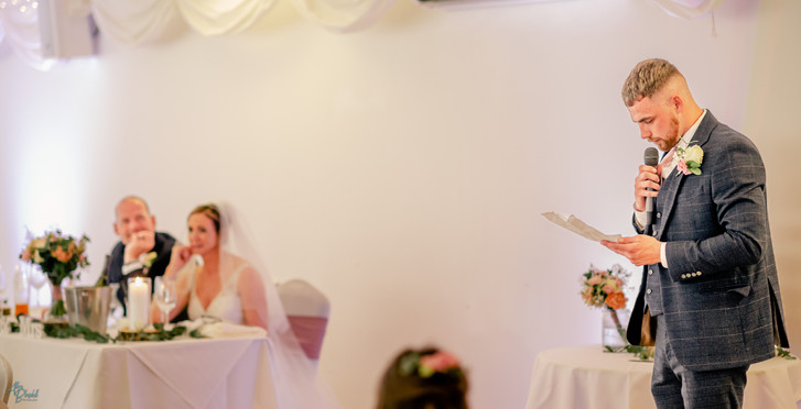Bestman wedding speech in Suffolk Wedding Venue