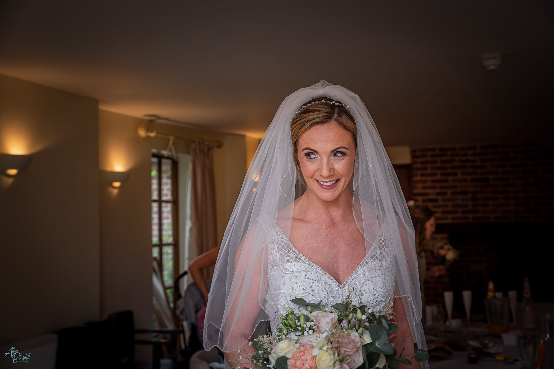 Bride at Suffolk Wedding