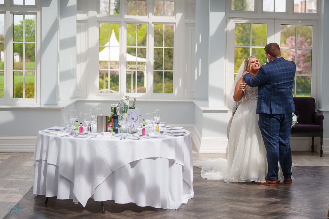 wedidng - a quiet moment for the bride and groom