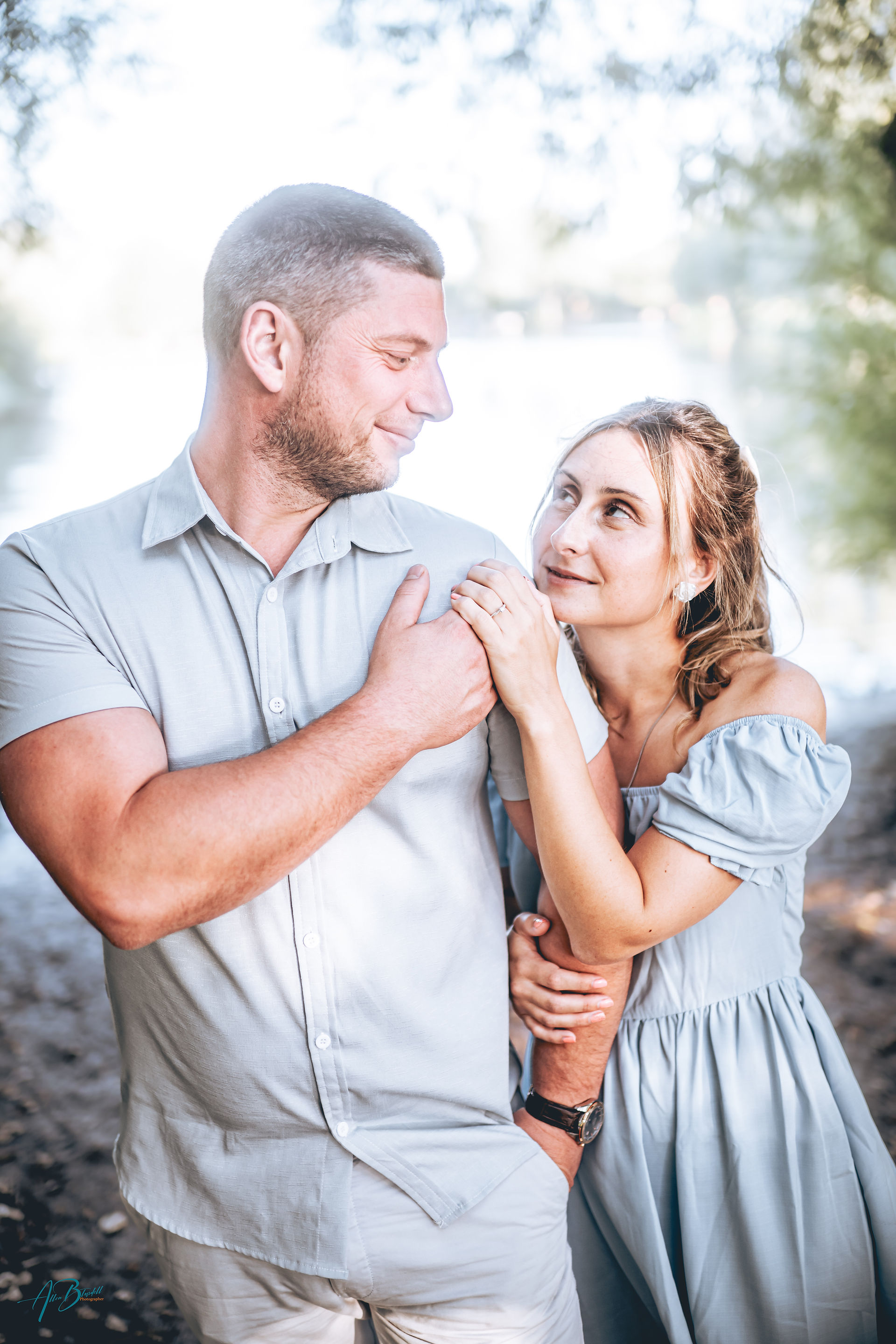 engaged couple photo