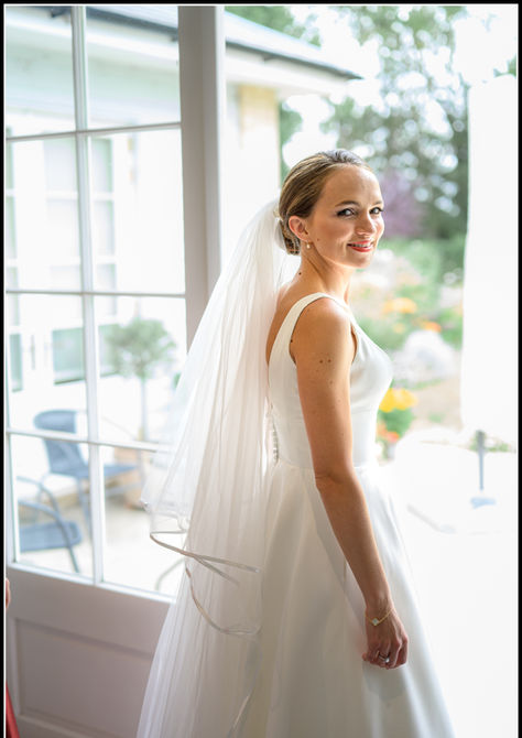 Artistic bridal photo in suffolk