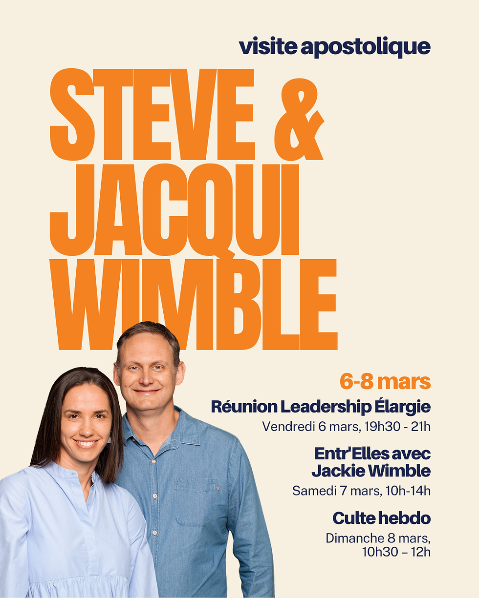 Apostolic Visit with Steve & Jacqui Wimble