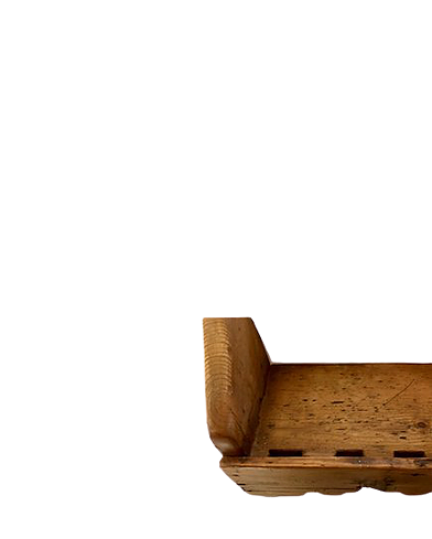 Thumbnail: Mortised IRISH spoon rack with holder for a mortar & pestle eary 19th.century
