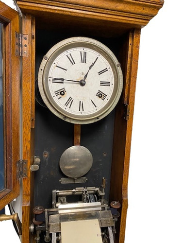 International time recording company clock | Ponzi's Antiques