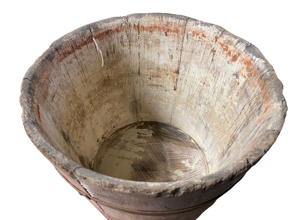 Thumbnail: Pair of red-painted sap buckets