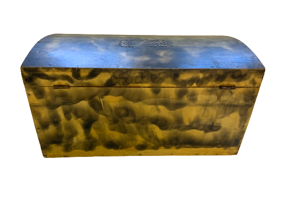 Thumbnail: Paint decorated New England dome top box