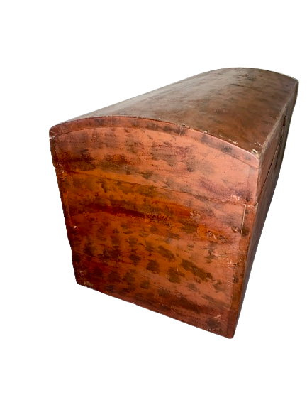 Thumbnail: :Painted red and black dome top box
