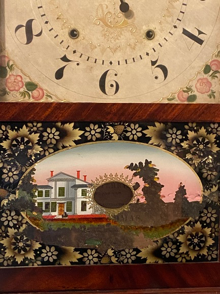 Thumbnail: Mahogany Pillar scroll clock