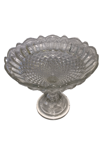 Thumbnail: Sandwich glass flint glass compote