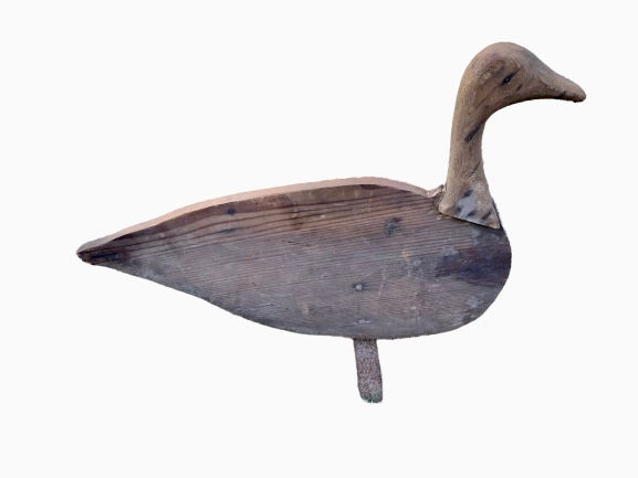 Thumbnail: Wood goose decoy flat body