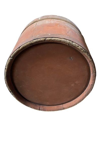 Thumbnail: Pair of red-painted sap buckets