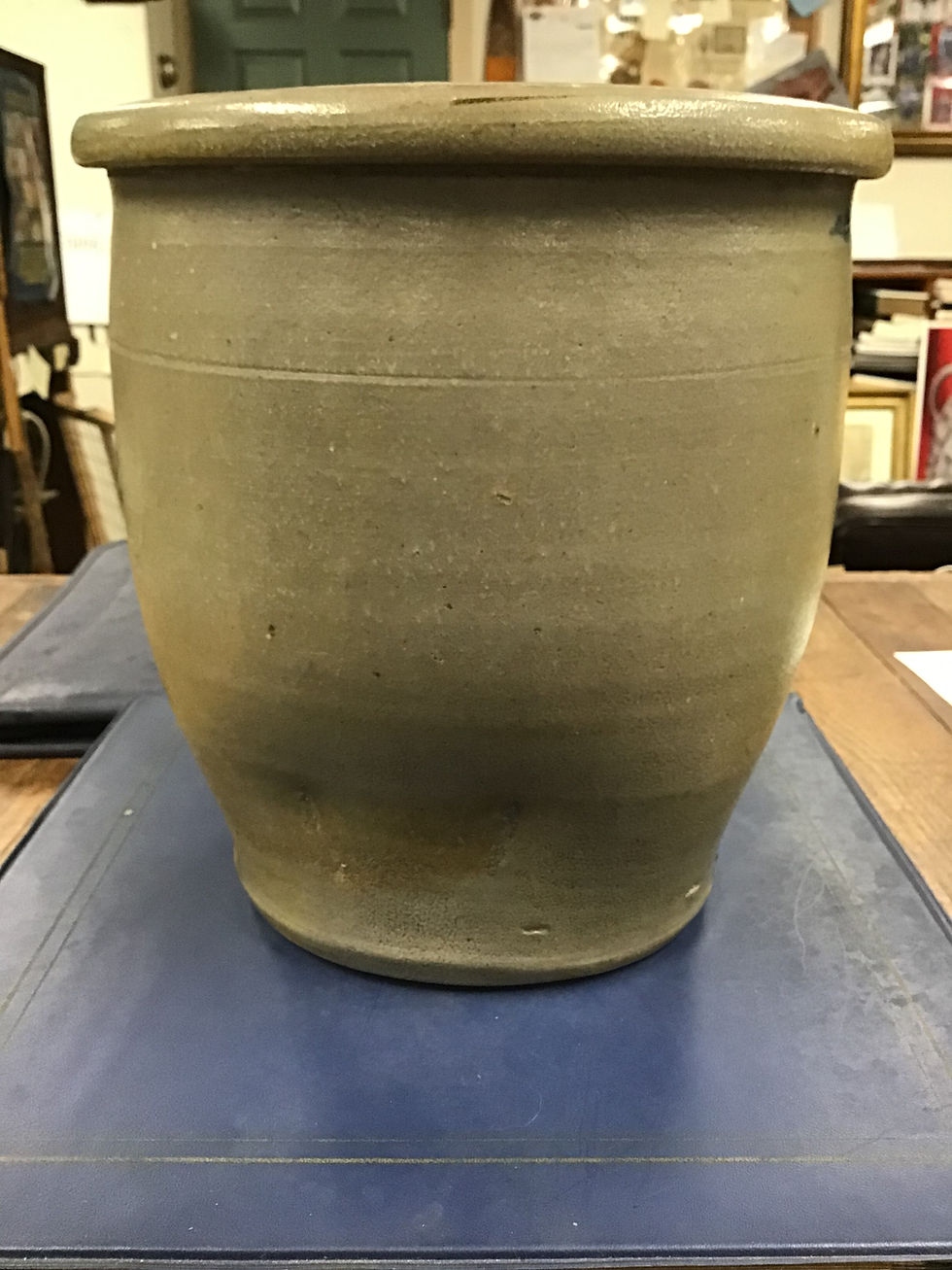 Thumbnail: J Littell stoneware wide mouth pot