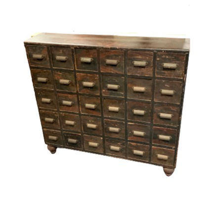 Thumbnail: DECORATED 30 DRAWER APOTHECARY CHEST