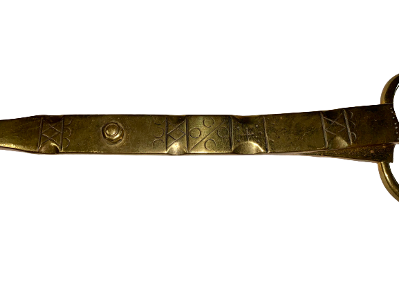 Thumbnail: Brass decorated Ember tongs