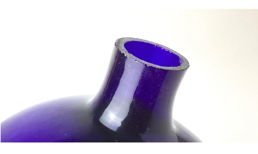 Thumbnail: Vintage Cobalt Blue Glass Gazing Ball