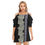 Thumbnail: Purple Crown Flower with Lei's on Black - Women's Off-shoulder Cami Dress